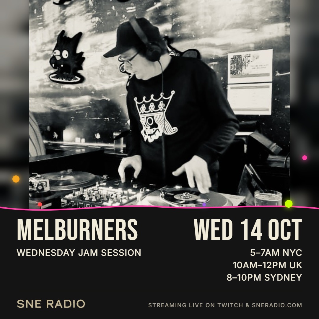 Melburners: Wednesday 14 October 2026 · 5–7AM NYC / 10AM–12PM UK / 8–10PM SYDNEY · Wednesday Jam Session