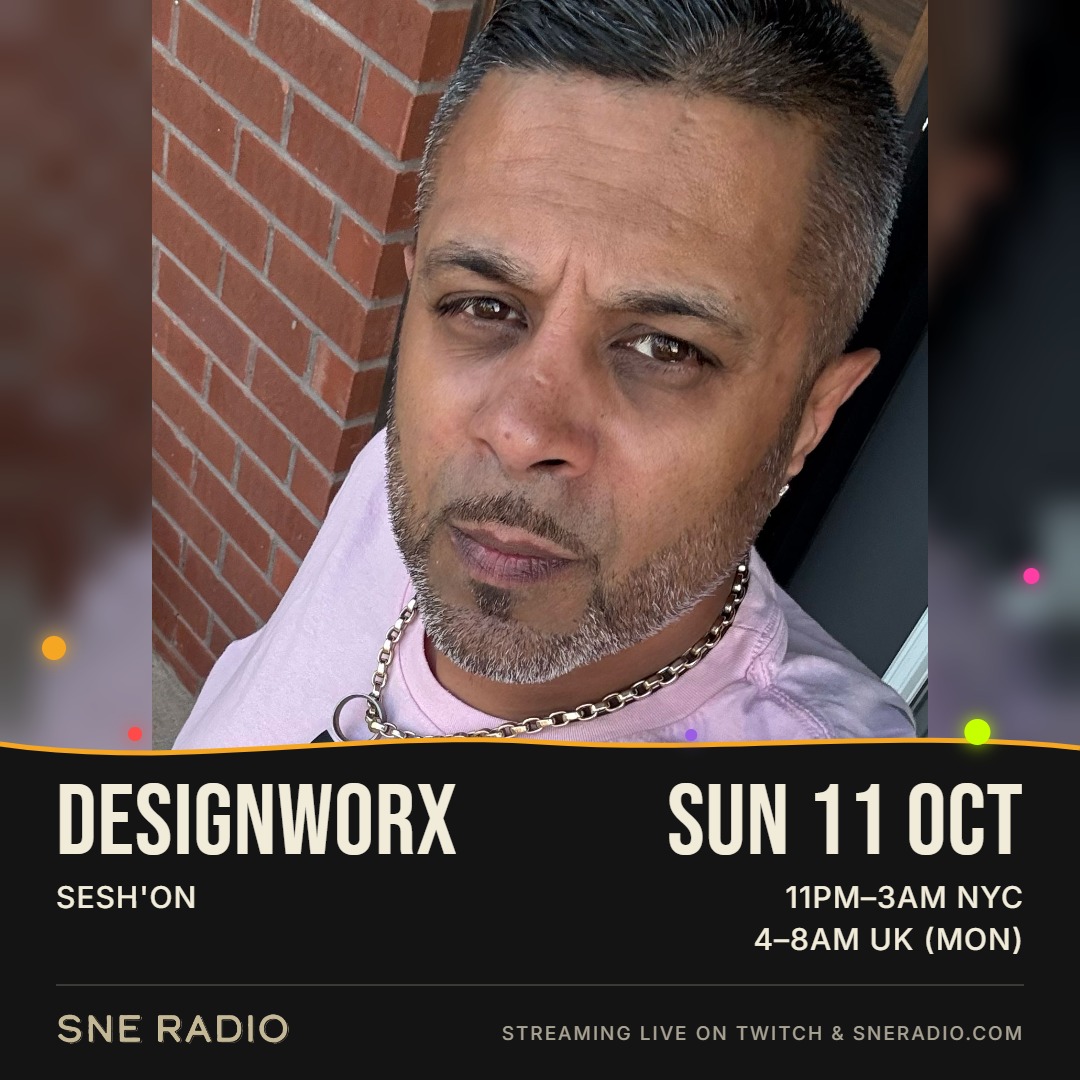 Designworx: Sunday 11 October 2026 · 11PM–3AM NYC / 4–8AM UK (MON) · SESH'ON